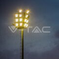 LED reflektor V-TAC, 100W studená biela, čierny