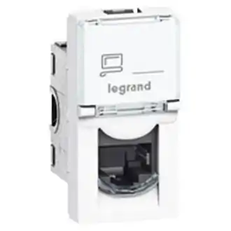 Zásuvka LEGRAND MOSAIC UTP 1xRJ45, KAT 5E biela