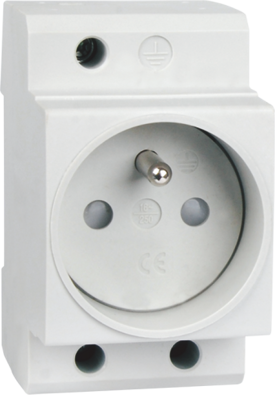 Zásuvka na DIN lištu EKP7-16 230V 16A ETEK