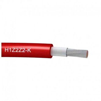Vodič H1Z2Z2-K 1x6 solárny HF červený