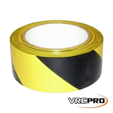 Páska výstražná lepiaca čierno žltá 50mm/33m