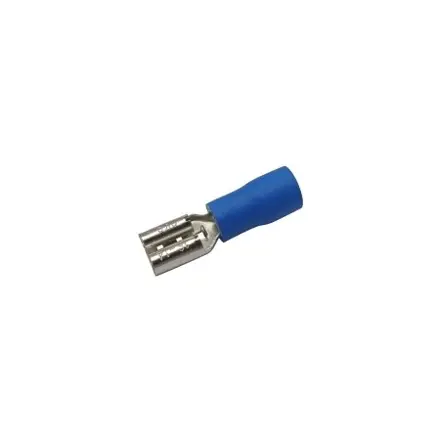 Konektor faston F 4,8mm modrý vodič 1,5-2,5mm