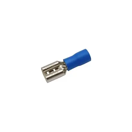 Konektor faston F 6,3mm modrý vodič 1,5-2,5mm