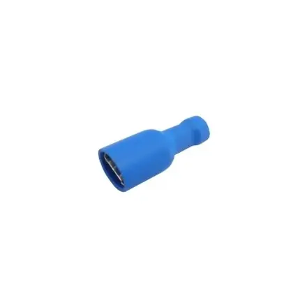 Konektor faston F 6,3mm modrý vodič 1,5-2,5mm izol