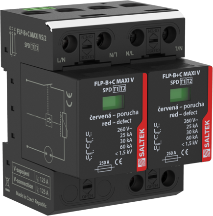 Zvodič prepätia SALTEK FLP-B+C MAXI VS/2 A03784