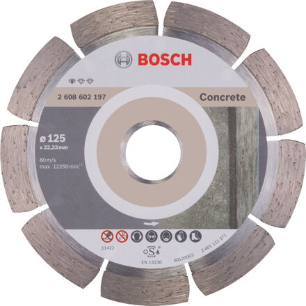 Rezný kotúč BOSCH 125mm CONCRETE diamant