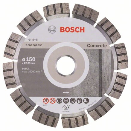 Rezný kotúč BOSCH Diamant BestConcrete 150x22,23mm