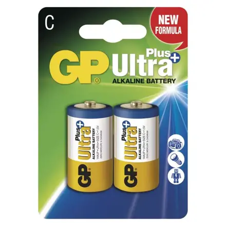GP alk. batéria ULTRA PLUS C 1,5V LR14 2/1ks