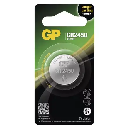 GP líthiová gombíková batéria 3V CR2450 1BL/1ks
