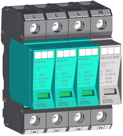 Zvodič prepätia PO ll 3+1 280V/40kA