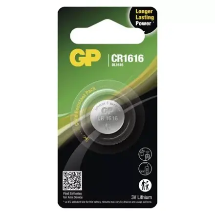 GP líthiová gombíková batéria 3V CR1616 1BL/1ks