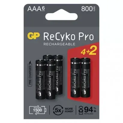 GP nabíjacia batéria ReCyko PRO AAA 6/1ks
