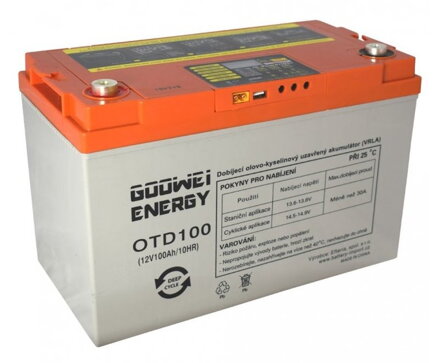 DEEP CYCLE (GEL) Batéria GOOWEI ENERGY OTD100, 12V