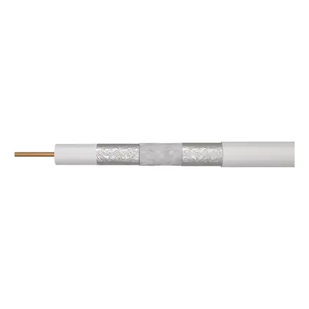 Kábel koax VCCKY 75-4,8 PVC/AL/Cu biely 7mm