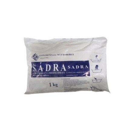 Sádra 1kg šedá