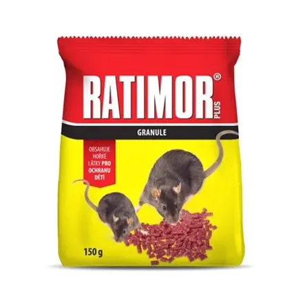 Granule proti myšiam UNICHEM RATIMORplus, 150g