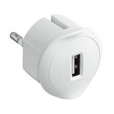 Adaptér USB 50680 do zásuvky 230V biely