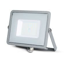 LED reflektor V-TAC, 50W, neutrál biela, sivý