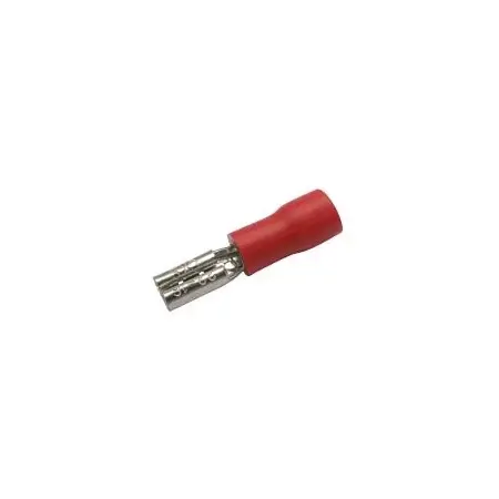 Konektor faston F 2,8mm červený vodič 0,5-1,5mm