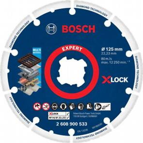 Rezný kotúč BOSCH X-LOCK Metal 125x22