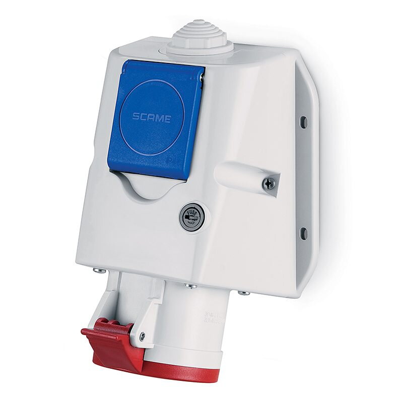 Zásuvka nástenná SCAME 5P, 400V, IP54 Zásuvka nástenná SCAME 5P, 400V, IP54