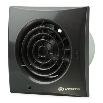 Ventilátor čierny, bez žalúzie, tichý, kruh, čas Ventilátor čierny, bez žalúzie, tichý, kruh, čas