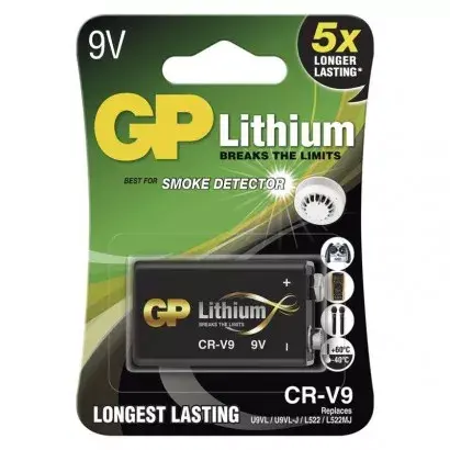GP líthiová batéria 9V CR-V9/U9VL/L522 GP líthiová batéria 9V CR-V9/U9VL/L522